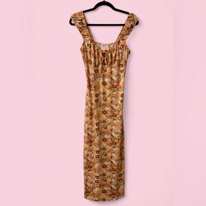 NWT Pink Lily Floral Maxi Cottagecore Boho Summer Dress | Size L